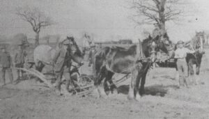 Tibbenham Bussey with farm workers